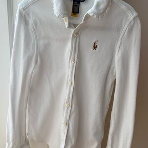 Polo Ralph Lauren Girls Knit Oxford Shirt sz 6X
